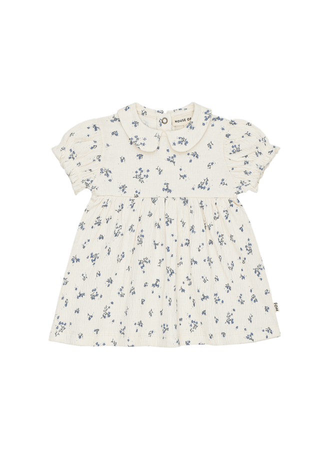 House of Jamie Baby Collar Dress | Stone Blue Floral