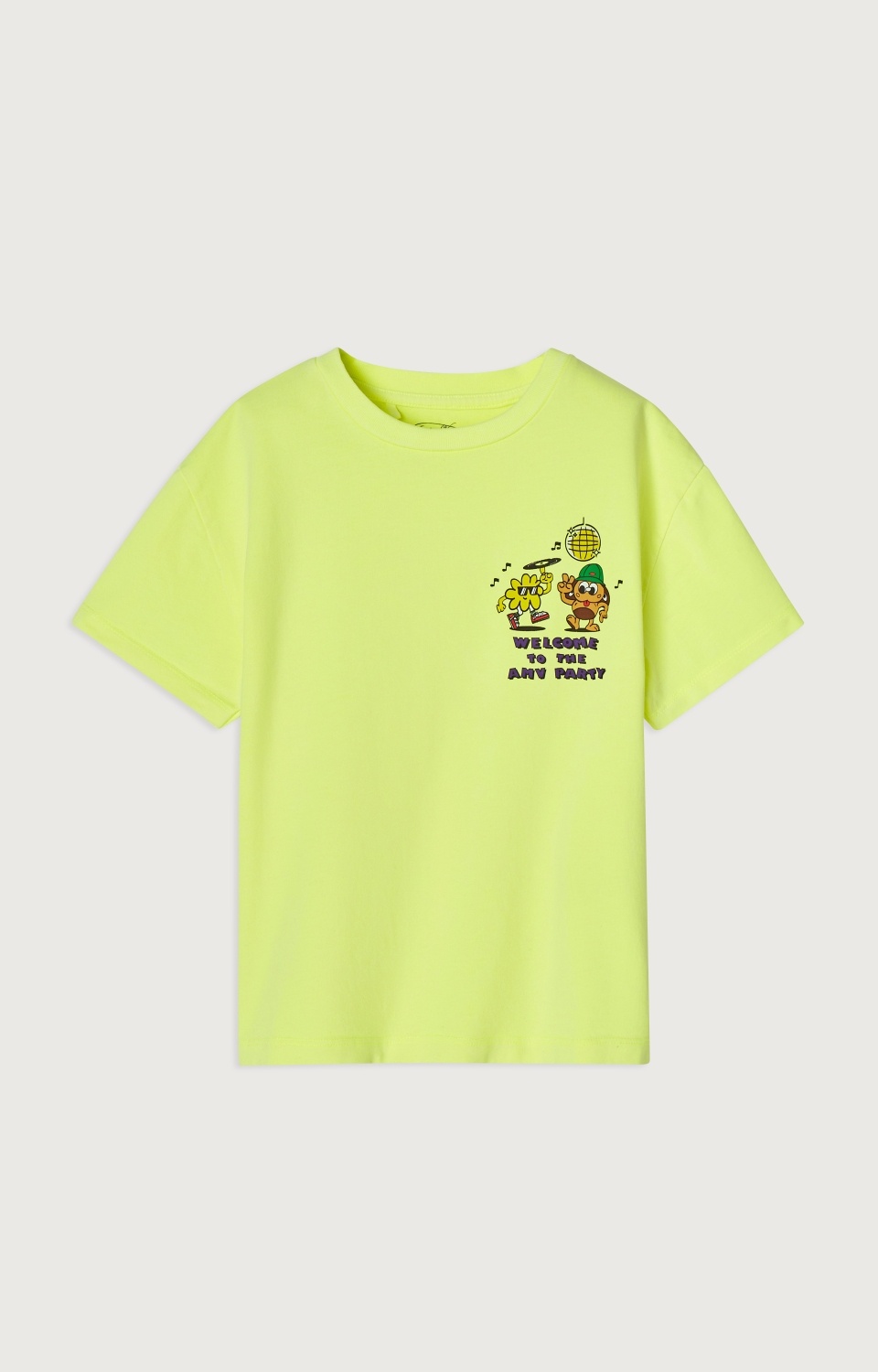 American Vintage T-shirts Fizvalley | Vintage Neon geel