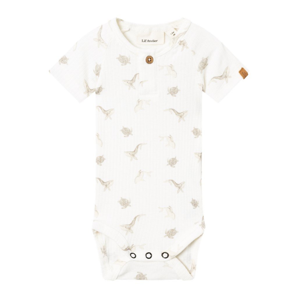 Lil Atelier Gio SS Slim Body | Coconut Milk/Turtle