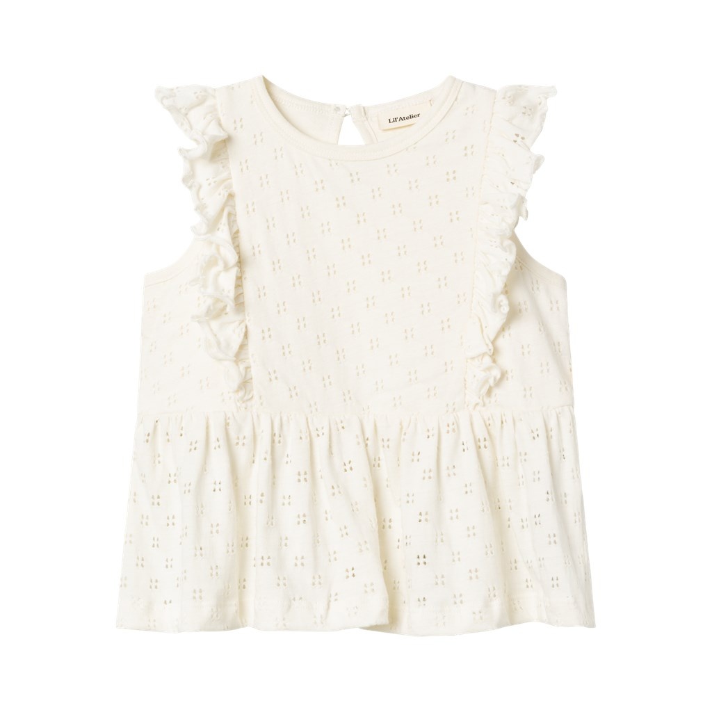 Lil Atelier Himaja SL Top | Coconut Milk