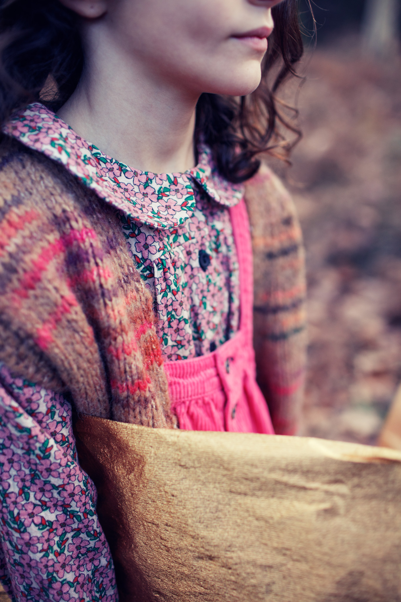 piupiuchick Peter Pan Collar Blouse | Pink Flowers