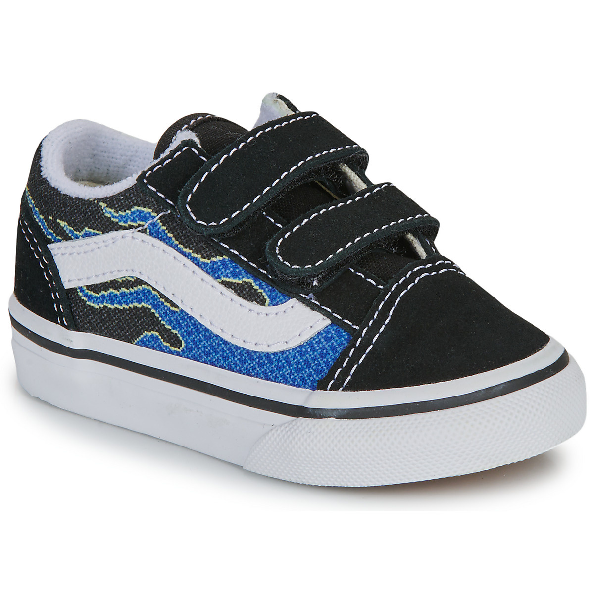 Vans Old Skool V | Pixel Flame Black/Blue