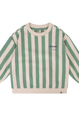 Daily Seven Sweater Oversized Stripe | Slate Green