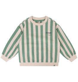 Daily Seven Sweater Oversized Stripe | Slate Green