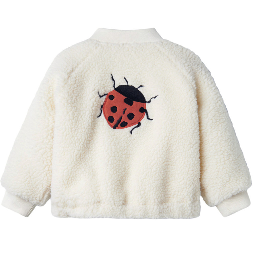 Lil Atelier Bomber Jacket Lil | Coconut Milk/Ladybug