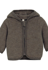 Huttelihut Jacket Ears Wool Fleece | Brown Melange