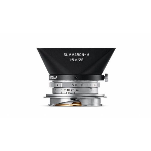 Leica Summaron-M 28mm f/5.6, silver chrome finish lens