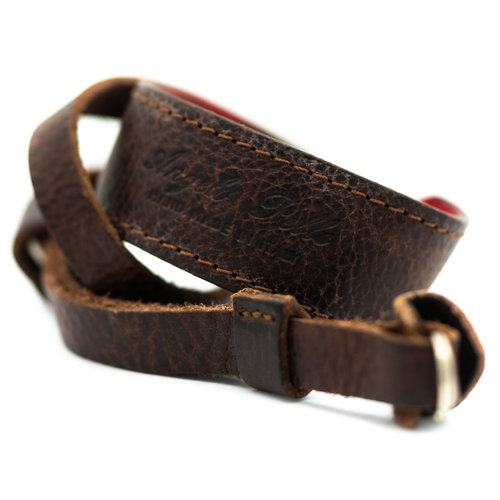 Angello Pelle Neck Strap, Vintage Brown x1146/13 Angello Pelle Neck Strap, Vintage Brown x1146/13