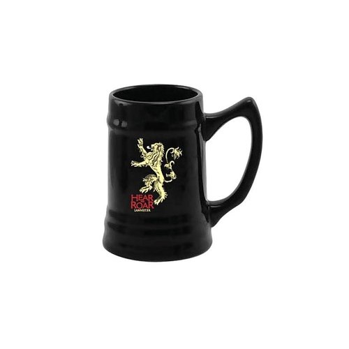 Game Of Thrones: Lannister Black Ceramic Beer Stein Game Of Thrones: Lannister Black Ceramic Beer Stein