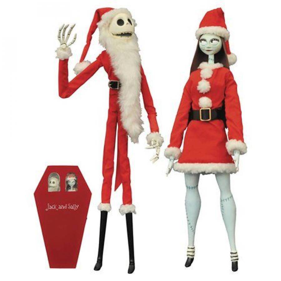 Jack & Sally Coffin Doll set