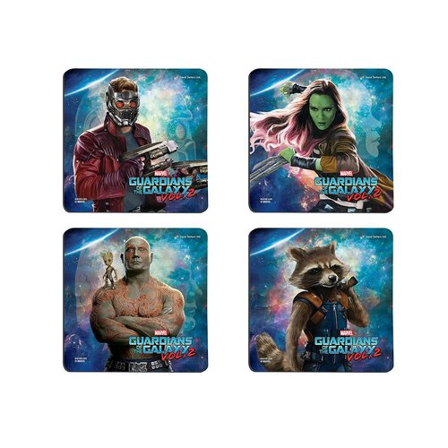 Marvel: Guardians of the Galaxy 2: Guardians Hardboard Coaster Set Marvel: Guardians of the Galaxy 2: Guardians Hardboard Coaster Set