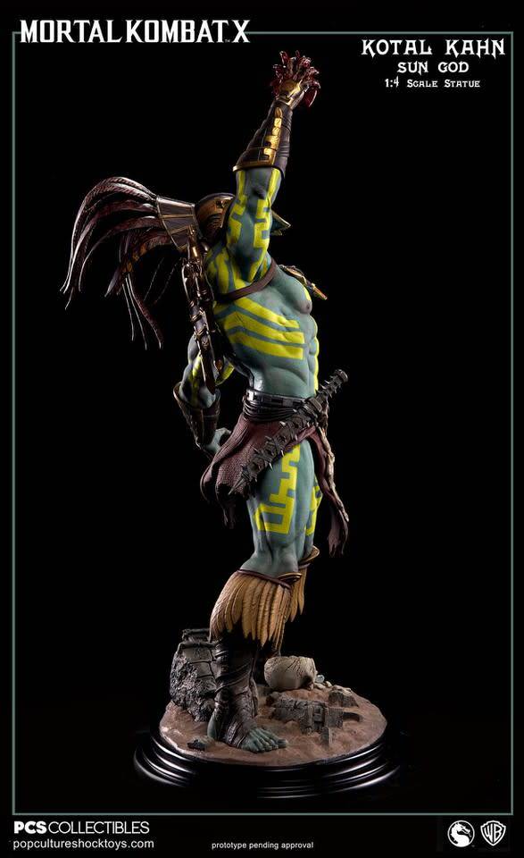 Mortal Kombat X Kotal Kahn Sun God 14 Scale Statue Fans