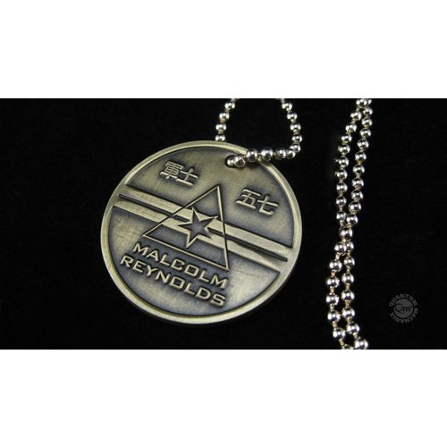 Quantum Mechanix Firefly: Malcolm Reynolds Dog Tags Quantum Mechanix Firefly: Malcolm Reynolds Dog Tags