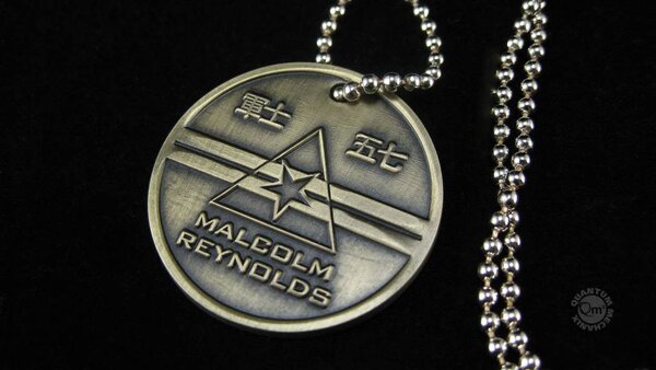 Quantum Mechanix Firefly: Malcolm Reynolds Dog Tags Quantum Mechanix Firefly: Malcolm Reynolds Dog Tags