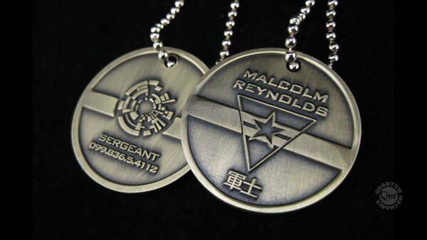 Quantum Mechanix Firefly: Malcolm Reynolds Dog Tags Quantum Mechanix Firefly: Malcolm Reynolds Dog Tags
