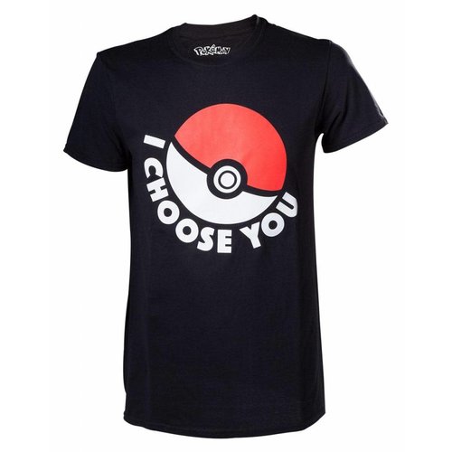 CID Pokémon - I Choose You Black T-Shirt CID Pokémon - I Choose You Black T-Shirt