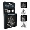 Hole In The Wall Harry Potter Deathly Hallows - Coaster Set 4 Hole In The Wall Harry Potter Deathly Hallows - Coaster Set 4
