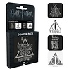Hole In The Wall Harry Potter Deathly Hallows - Coaster Set 4 Hole In The Wall Harry Potter Deathly Hallows - Coaster Set 4