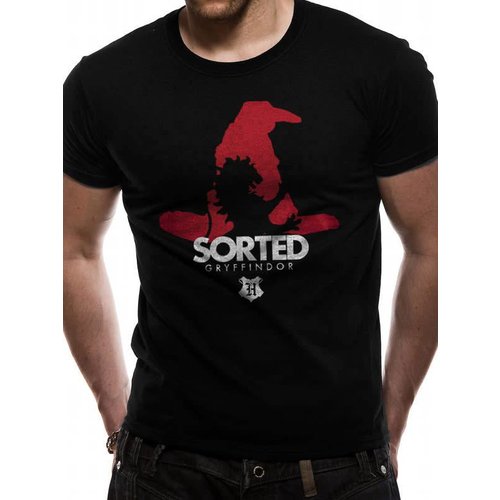 Harry Potter: Sorted Gryffindor UNISEX T-SHIRT - BLACK Harry Potter: Sorted Gryffindor UNISEX T-SHIRT - BLACK