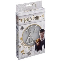 HARRY POTTER DEATHLY HALLOWS KEYRING AND PIN BADGE SET