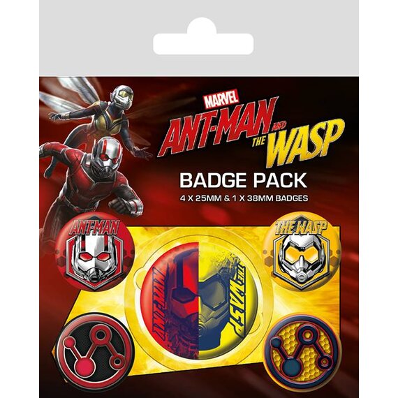 Marvel: Ant-Man and The Wasp Badge pack