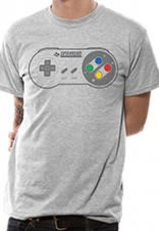 CID Nintendo: Snes T-Shirt light grey CID Nintendo: Snes T-Shirt light grey