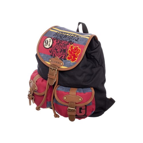 Bioworld Harry Potter knapsack with stripes and patches Bioworld Harry Potter knapsack with stripes and patches