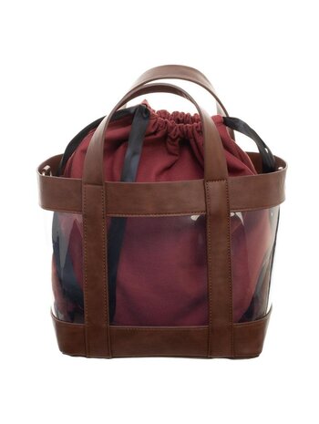 Bioworld Harry Potter Clear Tote With Cinch Bag Bioworld Harry Potter Clear Tote With Cinch Bag