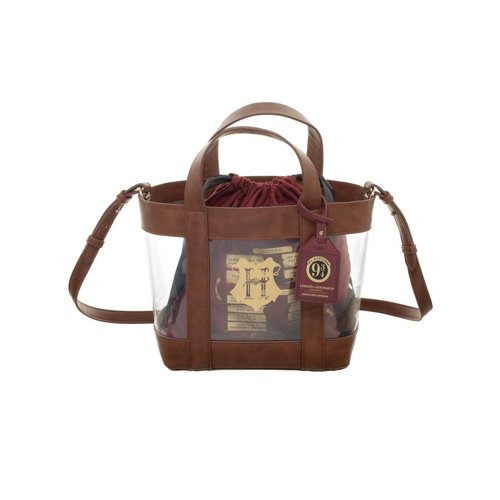 Bioworld Harry Potter Clear Tote With Cinch Bag Bioworld Harry Potter Clear Tote With Cinch Bag