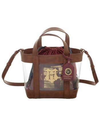 Bioworld Harry Potter Clear Tote With Cinch Bag Bioworld Harry Potter Clear Tote With Cinch Bag