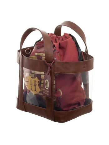 Bioworld Harry Potter Clear Tote With Cinch Bag Bioworld Harry Potter Clear Tote With Cinch Bag