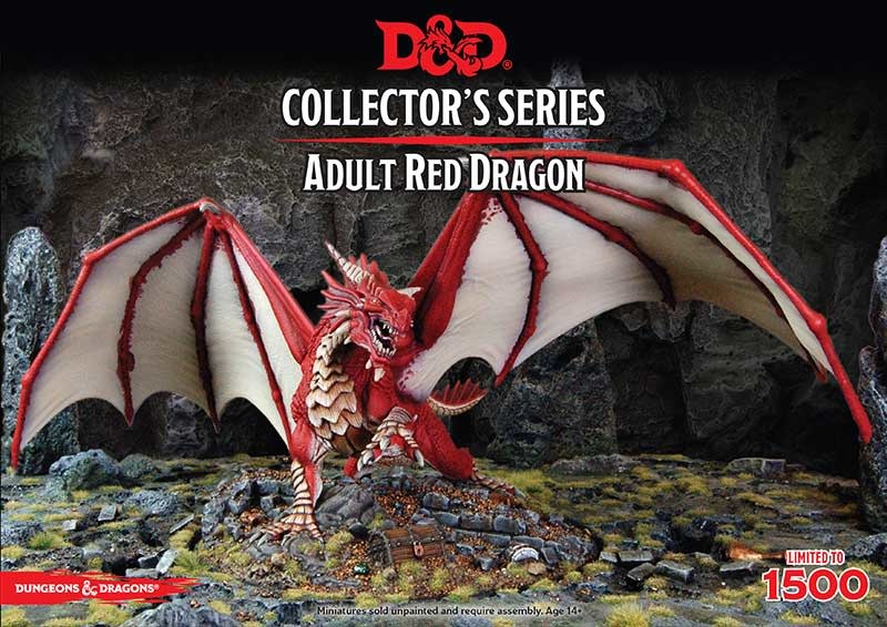 D&D Classic red dragon miniature Fans
