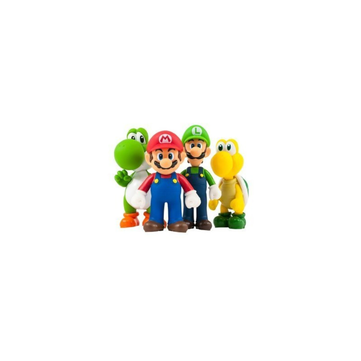 Super Mario Large Figure 4 Pack Collection Mario Luigi Yoshi And Koopa 12cm Fans