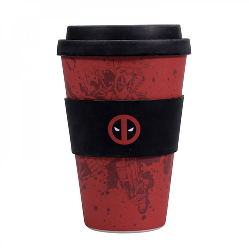 Half Moon Bay Marvel: Deadpool Bamboo Travel Mug Half Moon Bay Marvel: Deadpool Bamboo Travel Mug