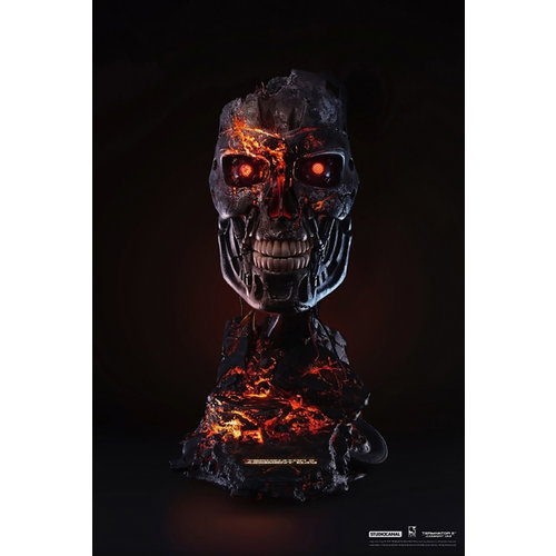 PURE ARTS Terminator 2: T-800 Battle Damaged 1:1 Scale Art Mask Statue PURE ARTS Terminator 2: T-800 Battle Damaged 1:1 Scale Art Mask Statue