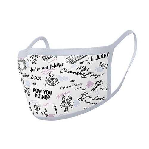 Hole In The Wall Friends Central Phrases - Facemask (x2) Hole In The Wall Friends Central Phrases - Facemask (x2)