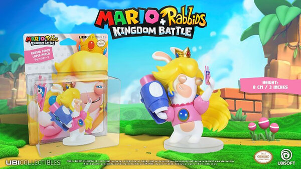 Ubisoft Nintendo: Mario + Rabbids Kingdom Battle Rabbid Peach 3" Figure Ubisoft Nintendo: Mario + Rabbids Kingdom Battle Rabbid Peach 3" Figure