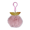 Hole In The Wall Wonder Woman Logo - Pom Pom Keyring Hole In The Wall Wonder Woman Logo - Pom Pom Keyring