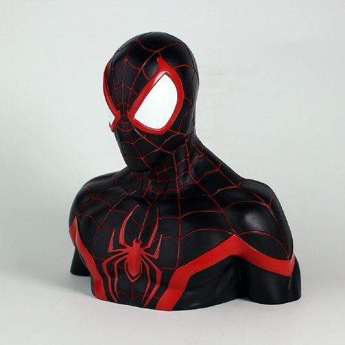 semic Spider man Miles Morale DLX Bust bank semic Spider man Miles Morale DLX Bust bank