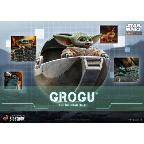 Hot toys Star Wars: The Mandalorian - Grogu 1:6 Scale Figure Set Hot toys Star Wars: The Mandalorian - Grogu 1:6 Scale Figure Set