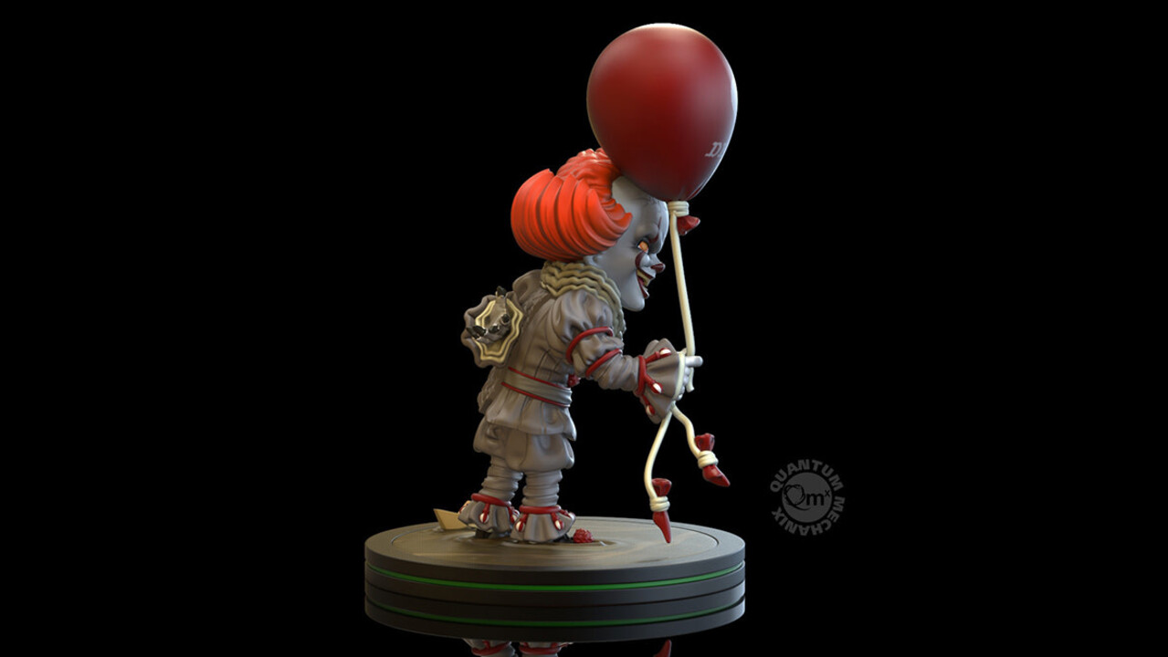 Quantum Mechanix IT: Pennywise 'I Heart Derry' Q-Fig PVC Statue Quantum Mechanix IT: Pennywise 'I Heart Derry' Q-Fig PVC Statue