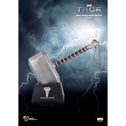 Beast Kingdom Marvel: Thor 2 - Mighty Hammer Mjolnir Life Sized Replica with Base Beast Kingdom Marvel: Thor 2 - Mighty Hammer Mjolnir Life Sized Replica with Base