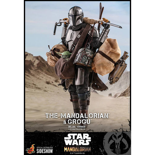 Hot toys Star Wars: The Mandalorian - Deluxe The Mandalorian and Grogu 1:6 Scale Figure Set Hot toys Star Wars: The Mandalorian - Deluxe The Mandalorian and Grogu 1:6 Scale Figure Set
