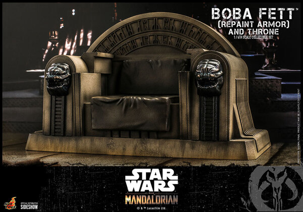 TOONMODEL: Star Wars: The Mandalorian - Boba Fett Repaint Armor and Throne 1:6 Scale Figure Set TOONMODEL: Star Wars: The Mandalorian - Boba Fett Repaint Armor and Throne 1:6 Scale Figure Set