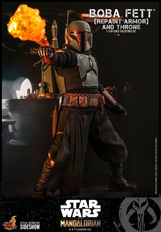 TOONMODEL: Star Wars: The Mandalorian - Boba Fett Repaint Armor and Throne 1:6 Scale Figure Set TOONMODEL: Star Wars: The Mandalorian - Boba Fett Repaint Armor and Throne 1:6 Scale Figure Set