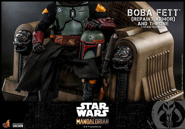 TOONMODEL: Star Wars: The Mandalorian - Boba Fett Repaint Armor and Throne 1:6 Scale Figure Set TOONMODEL: Star Wars: The Mandalorian - Boba Fett Repaint Armor and Throne 1:6 Scale Figure Set