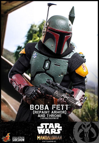 TOONMODEL: Star Wars: The Mandalorian - Boba Fett Repaint Armor and Throne 1:6 Scale Figure Set TOONMODEL: Star Wars: The Mandalorian - Boba Fett Repaint Armor and Throne 1:6 Scale Figure Set