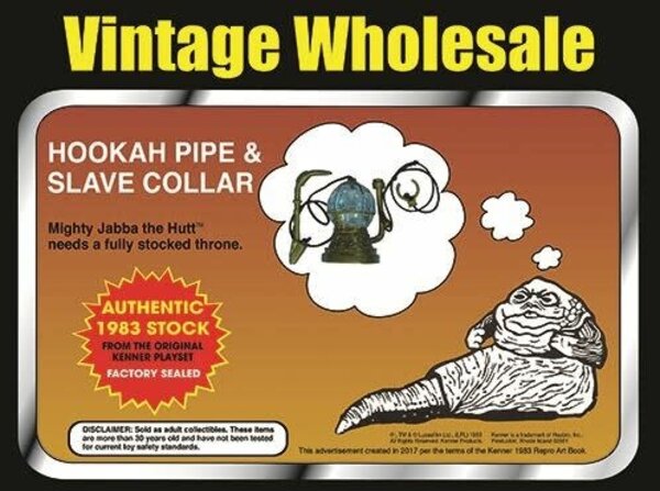 Kenner Star Wars: Kenner Jabba the Hutt Playset - Hookah Pipe and Slave Collar Kenner Star Wars: Kenner Jabba the Hutt Playset - Hookah Pipe and Slave Collar