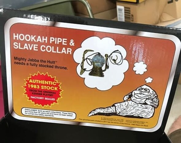 Kenner Star Wars: Kenner Jabba the Hutt Playset - Hookah Pipe and Slave Collar Kenner Star Wars: Kenner Jabba the Hutt Playset - Hookah Pipe and Slave Collar