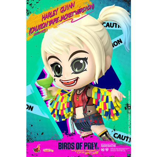 DC Comics: Birds of Prey - Caution Tape Jacket Harley Quinn Cosbaby DC Comics: Birds of Prey - Caution Tape Jacket Harley Quinn Cosbaby